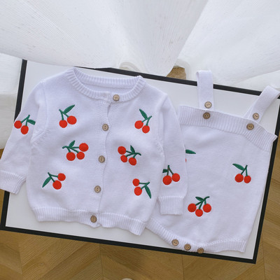 Kootud beebikomplekt tüdrukutele, mis sisaldab body ja kardiganit