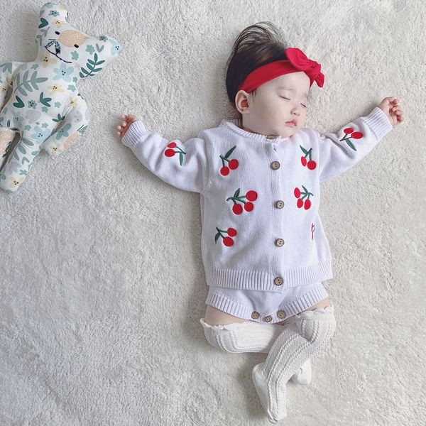 Kootud beebikomplekt tüdrukutele, mis sisaldab body ja kardiganit