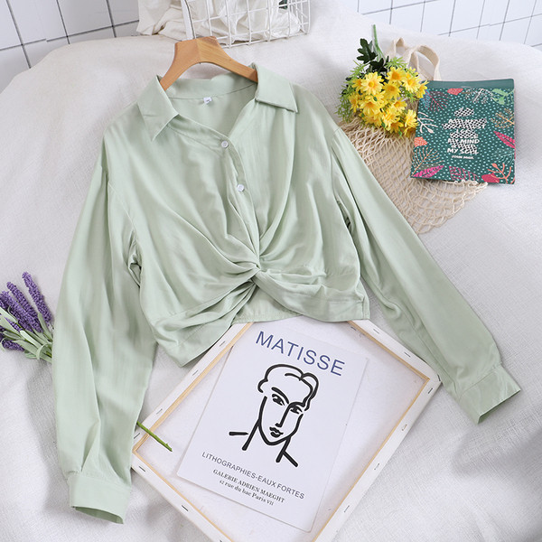 Alkalmi női ing gombos és hosszú ujjú