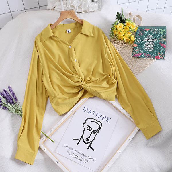 Alkalmi női ing gombos és hosszú ujjú