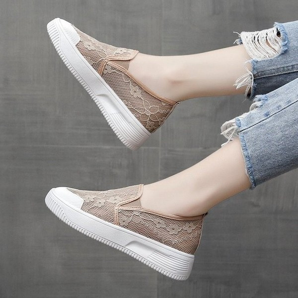 Naiste vabaaja mokassiinid kõrge tallaga