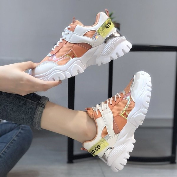 Női alkalmi tornacipő fényes elemmel