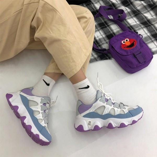 Γγυναικεία casual αθλητικά παπούτσια με τραχιά σόλα