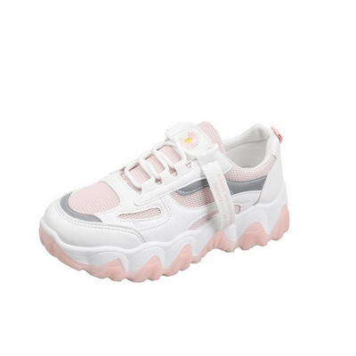 Γυναικεία casual αθλητικά παπούτσια με χρωματιστή σόλα