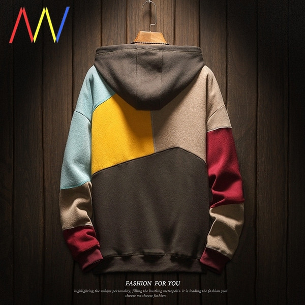 Värviline meeste dressipluus kapuutsiga ja lipsudega