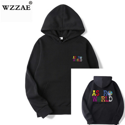 Seljal värvilise aplikatsiooniga sügisene meeste kampsun