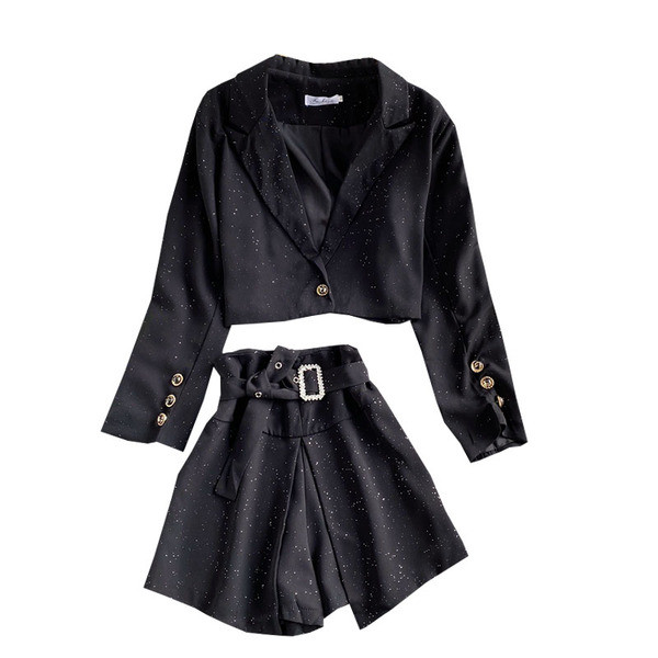 Naiste vabaaja komplekt vöö ja kõrge vöökohaga