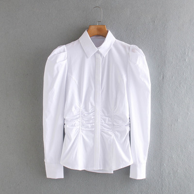 Uue mudeli klassikalise kraega naiste särk - valget värvi