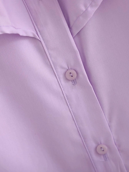 Uue mudeli klassikalise krae ja lokkidega naiste särk