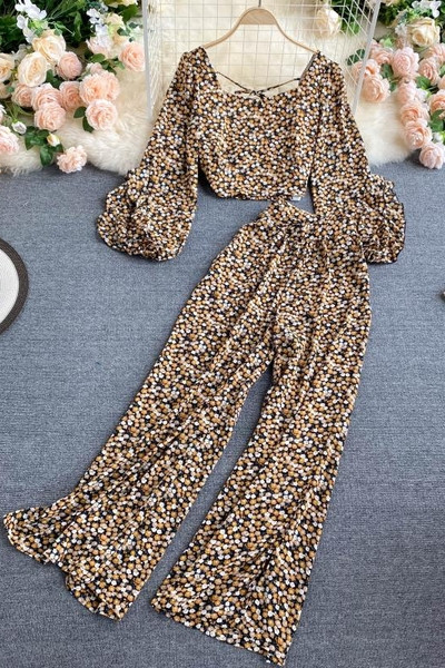 Värviline kaheosaline naiste komplekt