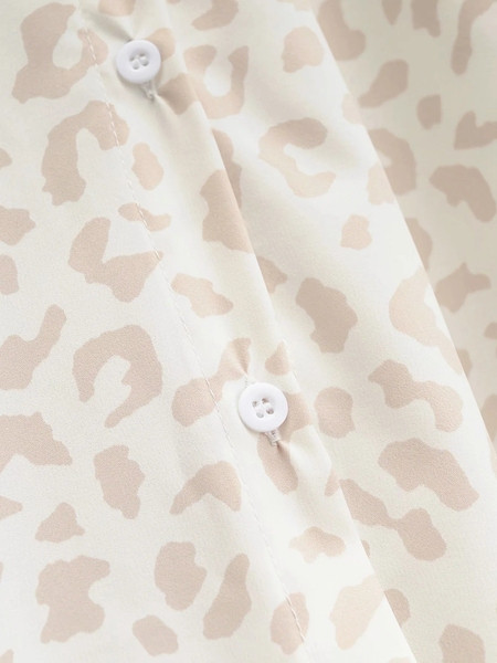 Γυναικείο πουκάμισο μοντέρνο με κλασικό γιακά και μοτίβο