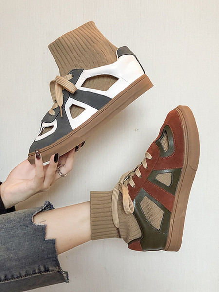 Νέο μοντέλο μοντέρνα γυναικεία αθλητικά παπούτσια  με κομμένα μέρη