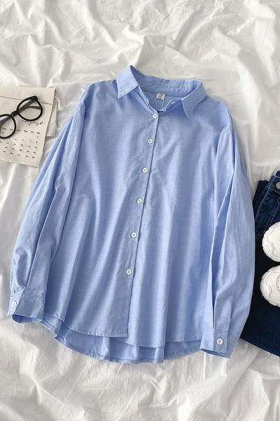 Naiste vabaaja särgi tavaline klassikalise kraega mudel