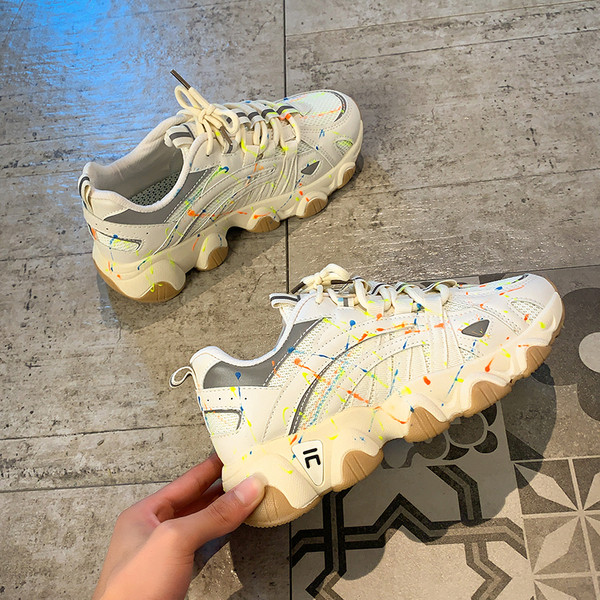 Αθλητικά και καθημερινά γυναικεία παπούτσια με πλατφόρμα 5 cm