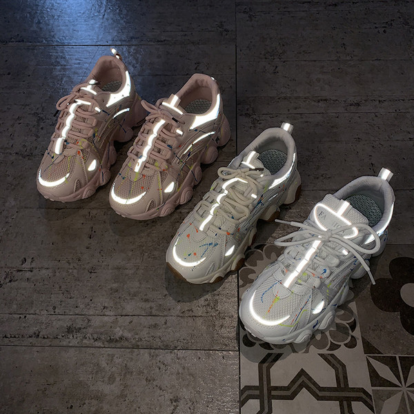 Αθλητικά και καθημερινά γυναικεία παπούτσια με πλατφόρμα 5 cm