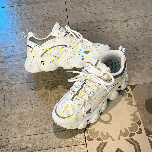 Αθλητικά και καθημερινά γυναικεία παπούτσια με πλατφόρμα 5 cm