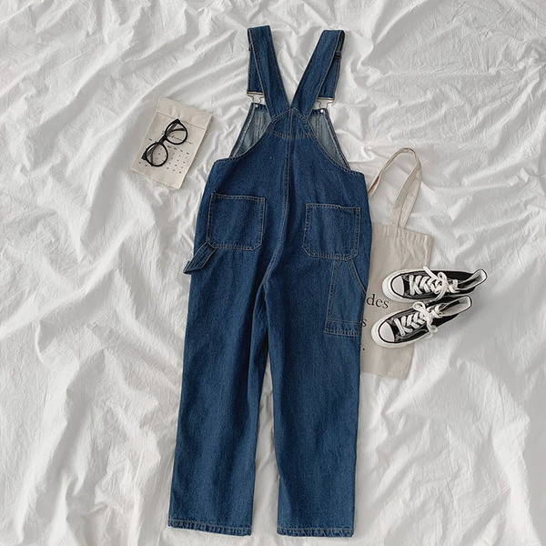 Γυναικείες ολοσωμες  φόρμες τζιν με κουμπιά και τσέπες