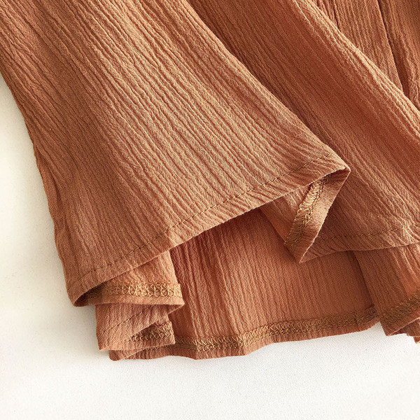 Naiste vabaaja särk – ovaalse kaelusega ja pikkade varrukatega