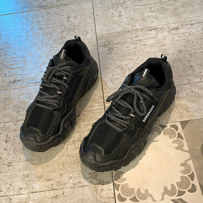 Casual γυναικεία αθλητικά παπούτσια με πλατφόρμα και κορδόνια 6 cm