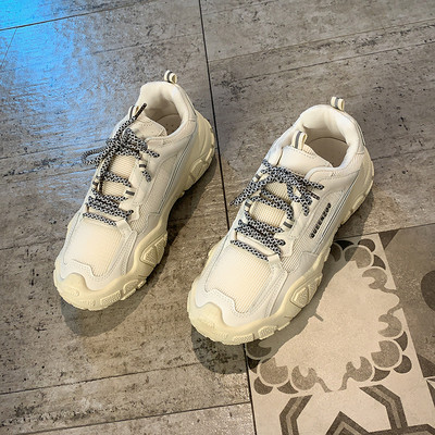 Casual γυναικεία αθλητικά παπούτσια με πλατφόρμα και κορδόνια 6 cm