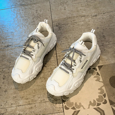 Casual γυναικεία αθλητικά παπούτσια με πλατφόρμα και κορδόνια 6 cm