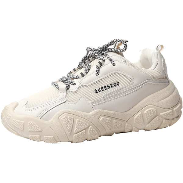 Casual γυναικεία αθλητικά παπούτσια με πλατφόρμα και κορδόνια 6 cm