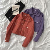 Uus mudel naiste lühike nööpidega jakk