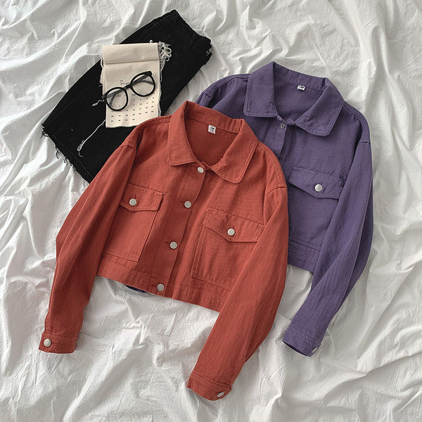 Uus mudel naiste lühike nööpidega jakk