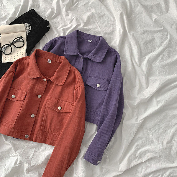 Uus mudel naiste lühike nööpidega jakk