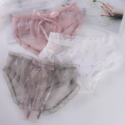 Комплект от три броя прозрачни бикини с панделка