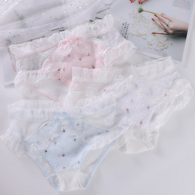 Комплект от три броя прозрачни бикини с панделка