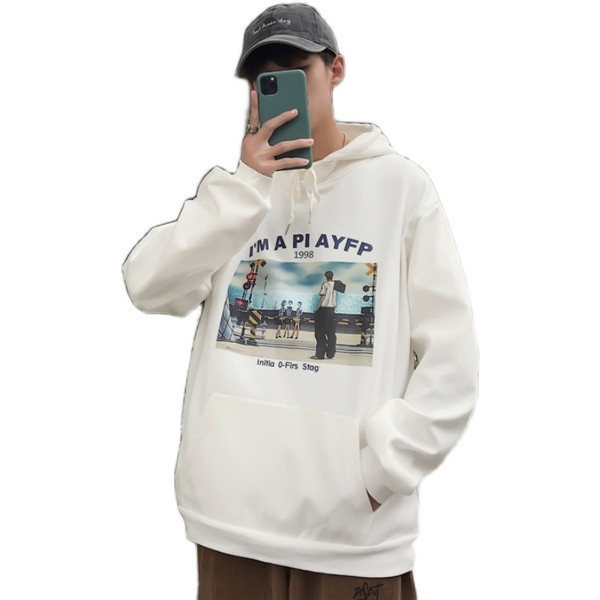 Ανδρικό φούτερ με εφαρμογή χρώματος