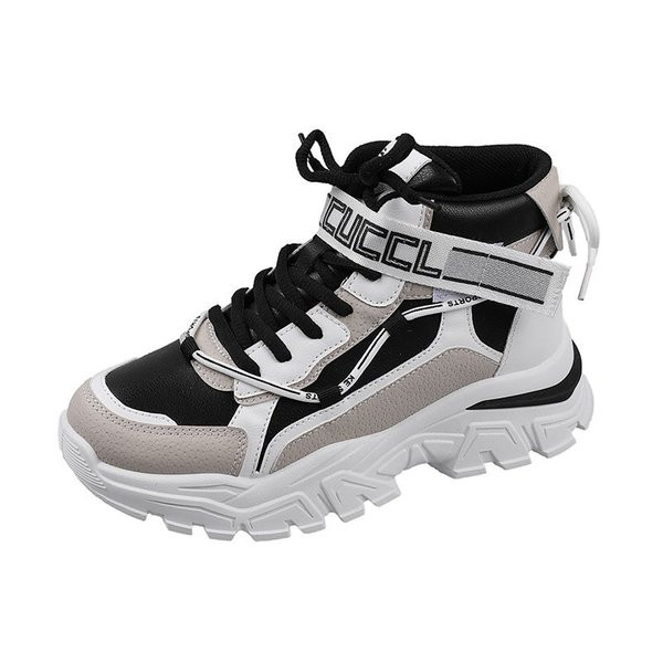 Γυναικεία αθλητικά παπούτσια με λουράκι βελκρό και κορδόνια