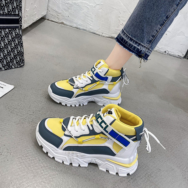 Γυναικεία αθλητικά παπούτσια με λουράκι βελκρό και κορδόνια