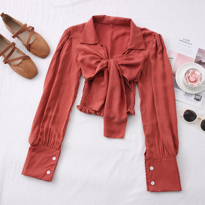 Uue mudeli naiste särk paela ja spitsikaelusega