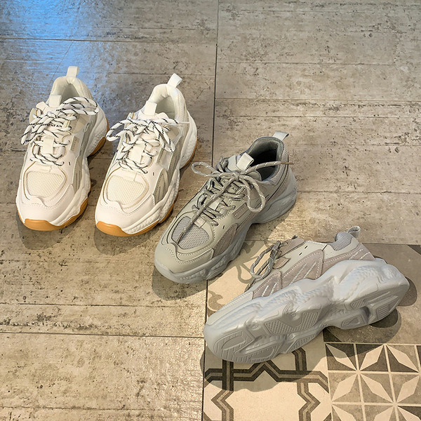 Αθλητικά και καθημερινά γυναικεία  παπούτσια με πλατφόρμα 6 cm