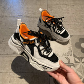 Casual γυναικεία αθλητικά παπούτσια με κορδόνια και πλατφόρμα 5 cm