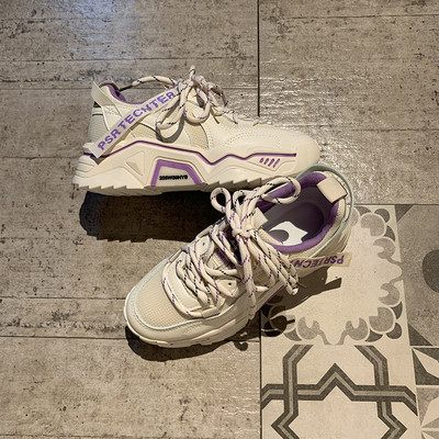 Casual γυναικεία αθλητικά παπούτσια με κορδόνια και πλατφόρμα 5 cm