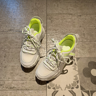 Casual γυναικεία αθλητικά παπούτσια με κορδόνια και πλατφόρμα 5 cm