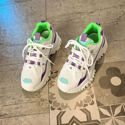 Γυναικεία casual αθλητικά παπούτσια με τραχιά σόλα