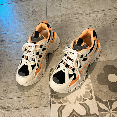 Γυναικεία casual αθλητικά παπούτσια με τραχιά σόλα