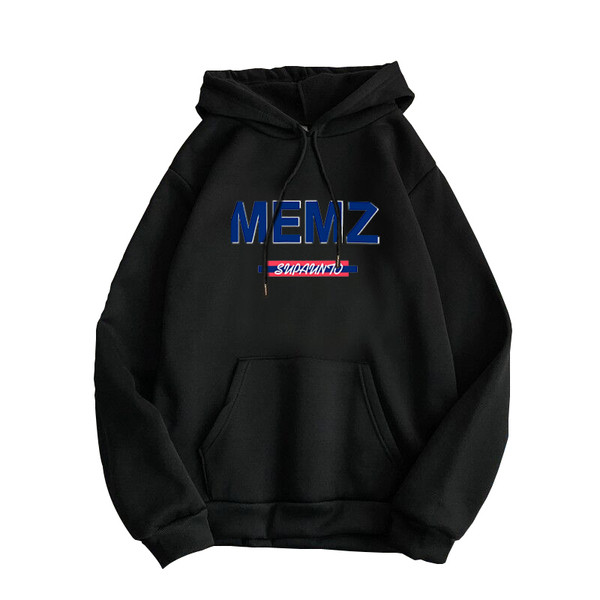 Φθινοπωρινό ανδρικό φούτερ με επιγραφές και εφαρμογή