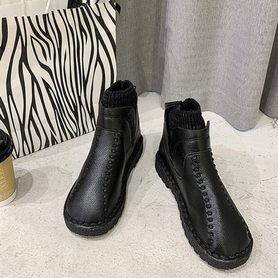 Casual γυναικεία παπούτσια με επίπεδη σόλα - τύπου κάλτσας