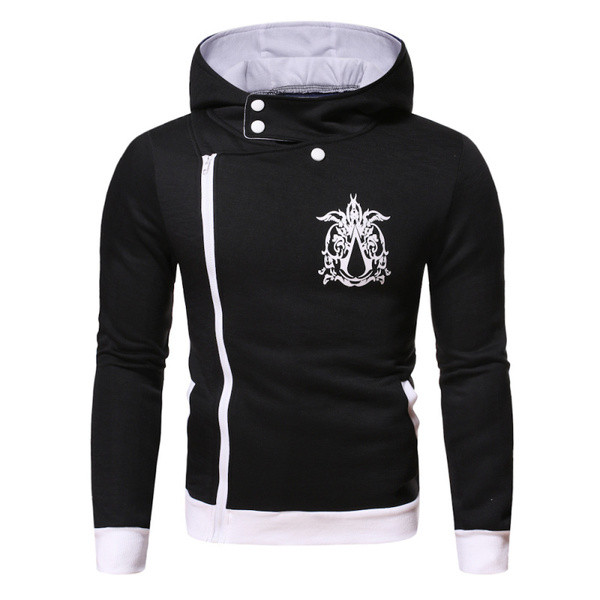 Ανδρική μπλούζα με κουκούλα και πλευρική στερέωση