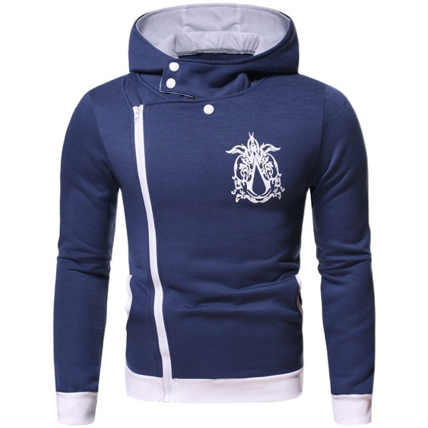 Ανδρική μπλούζα με κουκούλα και πλευρική στερέωση