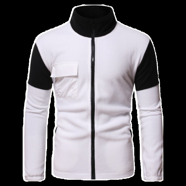 Ανδρική μπλούζα με ψηλό  γιακά και τσέπη