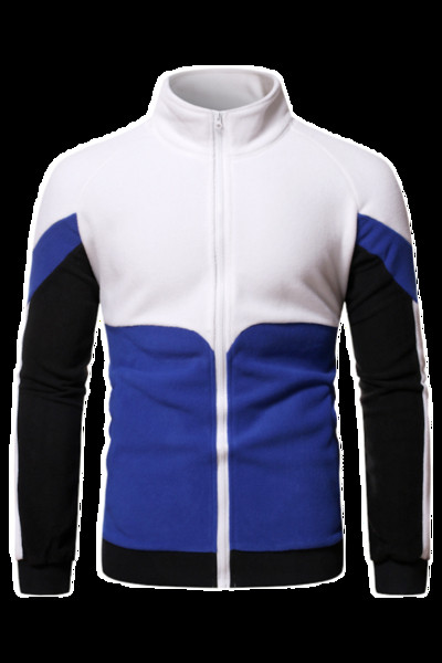 Ανδρικό σπορ ούτερ και γιακά και φερμουάρ