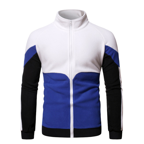 Ανδρικό σπορ ούτερ και γιακά και φερμουάρ