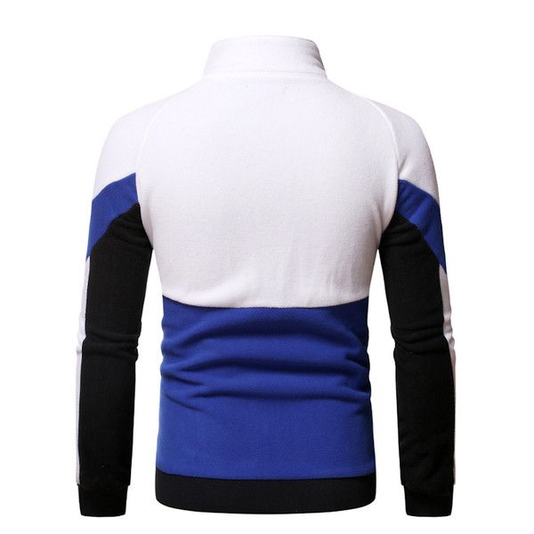 Ανδρικό σπορ ούτερ και γιακά και φερμουάρ