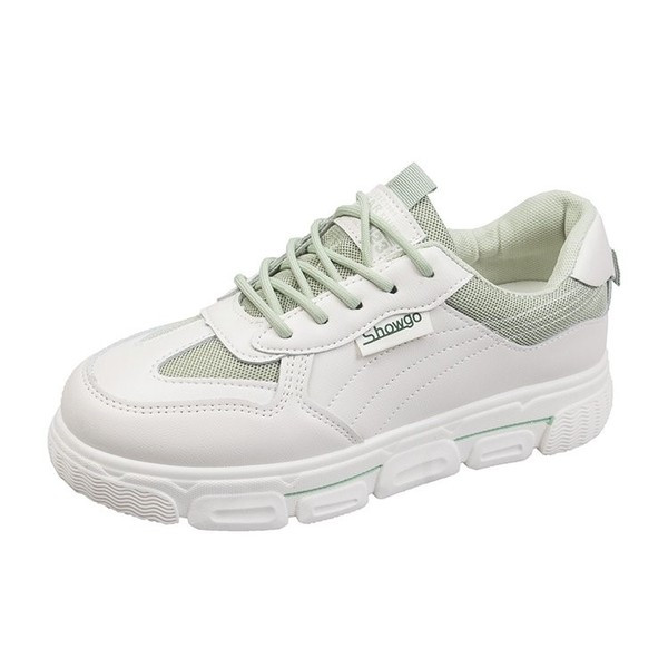 Γυναικεία casual λευκά αθλητικά παπούτσια από οικολογικό δέρμα